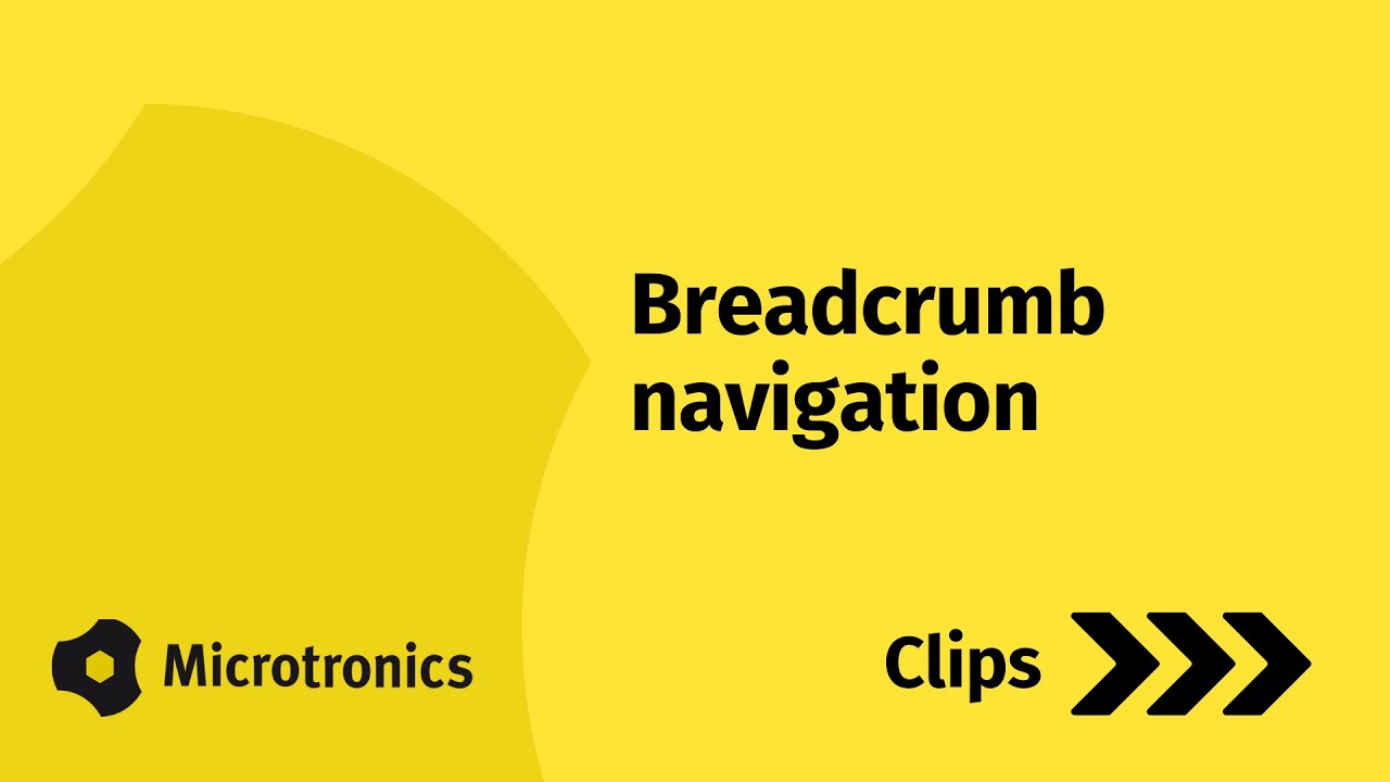 Breadcrumb navigation
