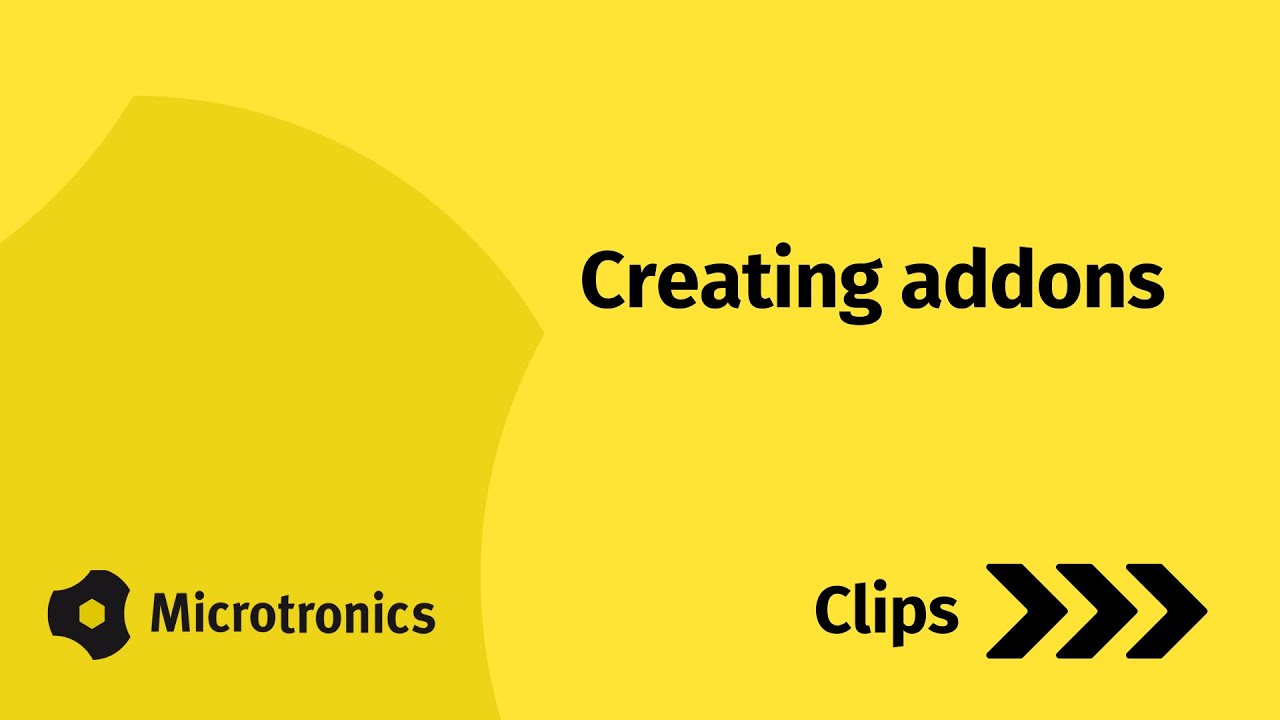 Creating addons