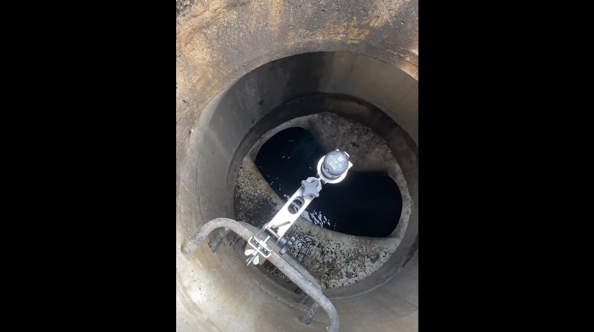 Montieren an einer Sprosse